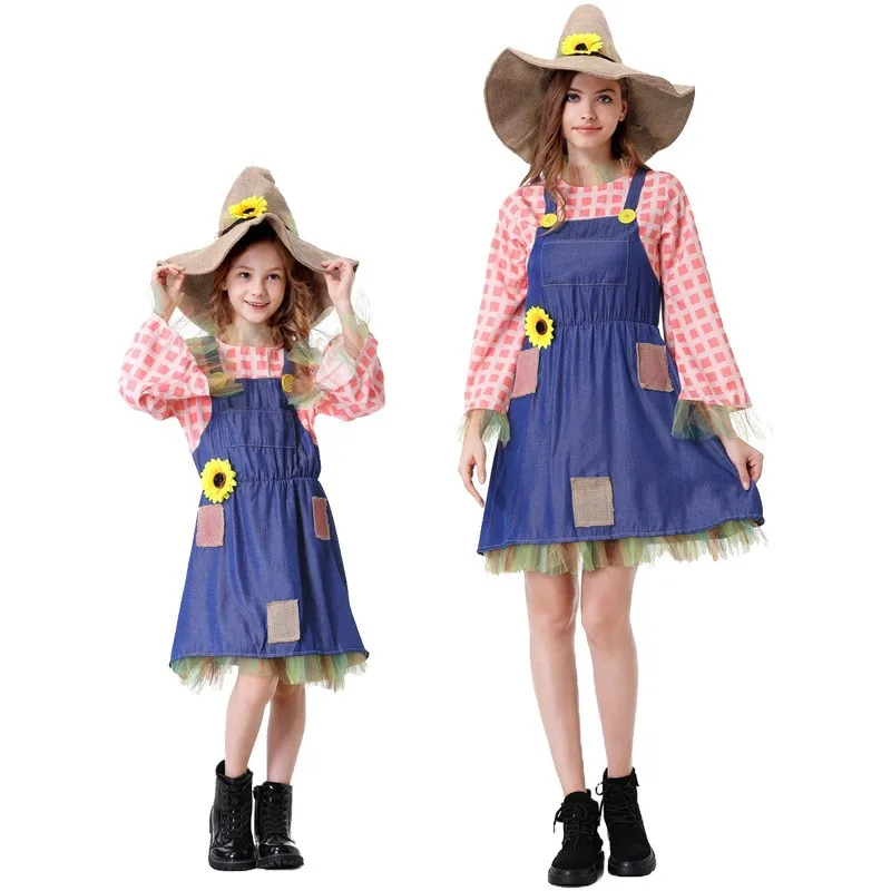Halloween Adult Children's Green Wild Goose Chase Straw Man Checkered Dress Performance Parent-Child Set Costume Outfit
Halloween Adult Children's Green Wild Goose Chase Straw Man Checkered Dress Performance Parent-Child Set Costume Outfit