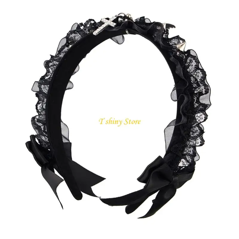 N58F Elegant Lace Hairband Headpiece With Fashionable Bowknot Design Perfect For Weddings Parties And Photoshoots
N58F Elegant Lace Hairband Headpiece With Fashionable Bowknot Design Perfect For Weddings Parties And Photoshoots