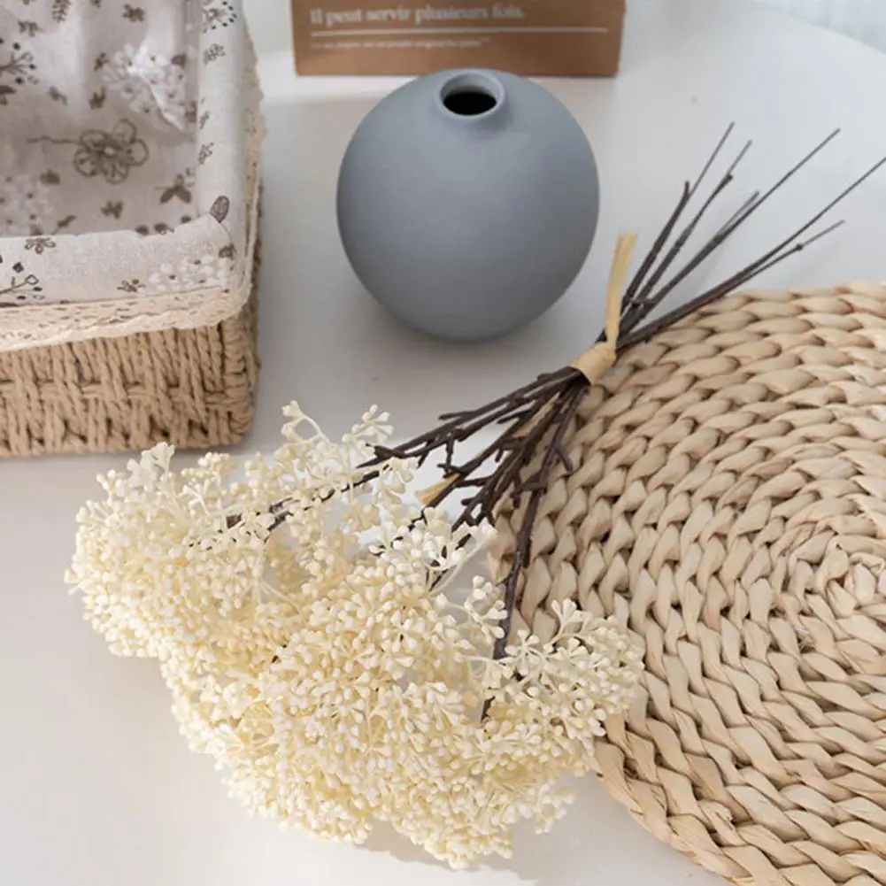 Faux Flower Bouquet for Weddings 6 Bundles Artificial Aglaia Odorata Branches Realistic Fake Fruits Berries Stems for Home
Faux Flower Bouquet for Weddings 6 Bundles Artificial Aglaia Odorata Branches Realistic Fake Fruits Berries Stems for Home