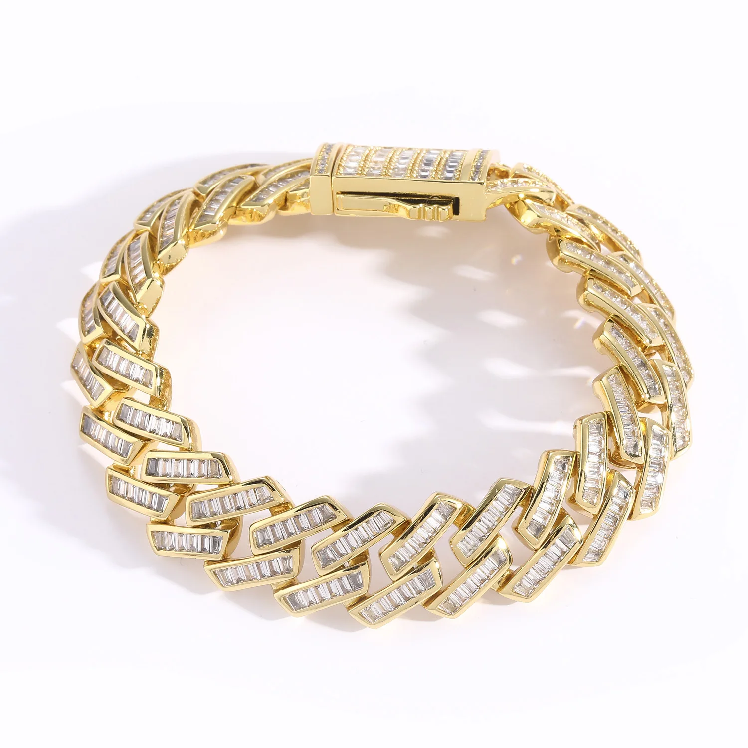 Bracelet 16mmT square zircon spring buckle diamond Cuban chain for men Hip Hop Cuban link chain
Bracelet 16mmT square zircon spring buckle diamond Cuban chain for men Hip Hop Cuban link chain