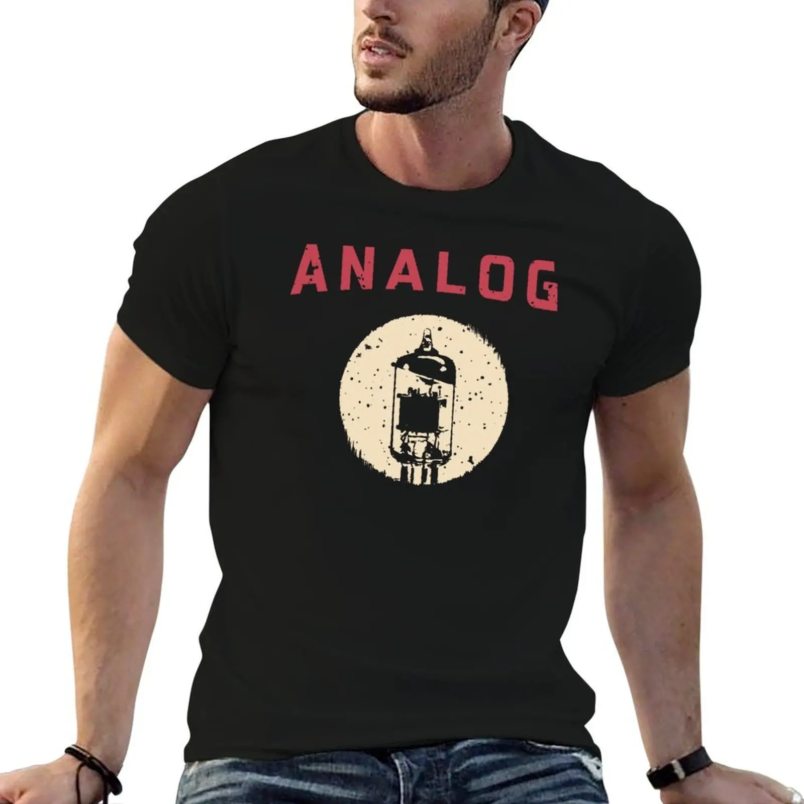 Analog Distressed Effect Classic T-Shirt t shirts with prints man t shirts for men cotton t shirt man T-shirt
Analog Distressed Effect Classic T-Shirt t shirts with prints man t shirts for men cotton t shirt man T-shirt