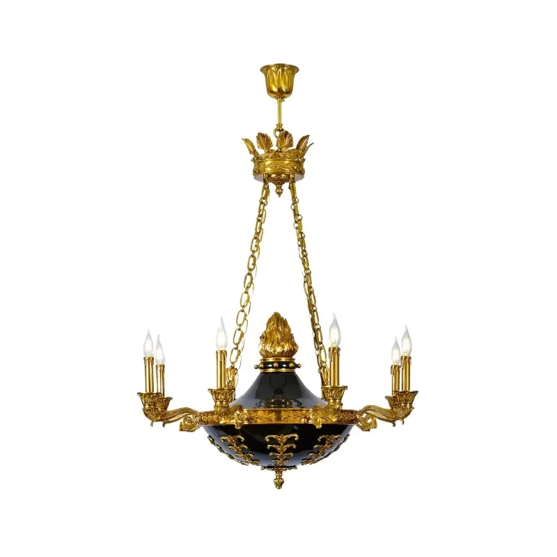 French all-copper chandelier retro villa study bedroom living room classical lighting European art lighting
French all-copper chandelier retro villa study bedroom living room classical lighting European art lighting