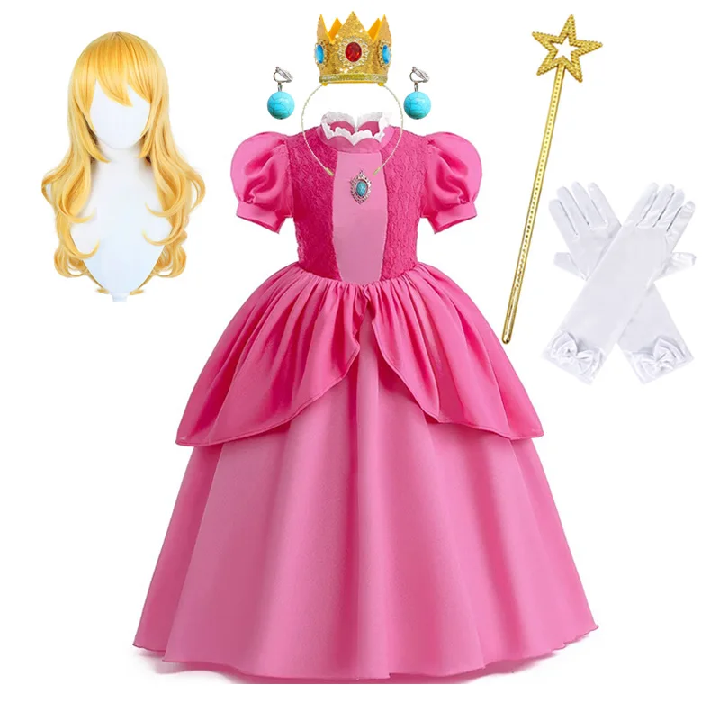 Peach Princess Dress Cosplay Girls Fancy Role Playing Costume Kids Birthday Party Stage Performace Halloween Carnival Clothes
Peach Princess Dress Cosplay Girls Fancy Role Playing Costume Kids Birthday Party Stage Performace Halloween Carnival Clothes