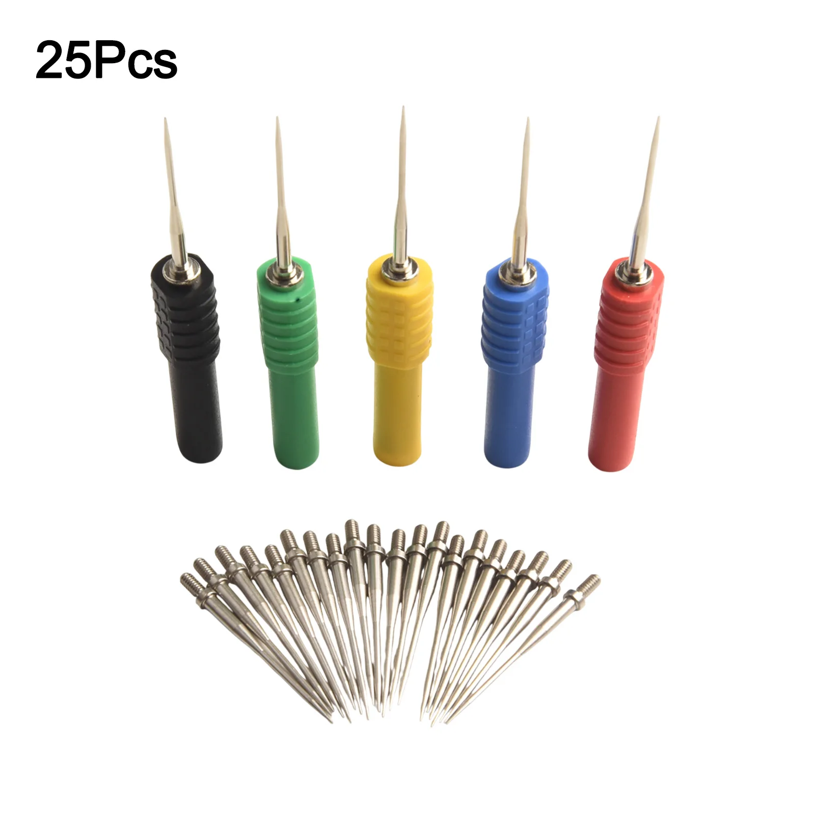 Professional Acupuncture Probe Set for Electrical Measurements 5pcs Needle Back Test Probes and 20pcs Replacement Needles
Professional Acupuncture Probe Set for Electrical Measurements 5pcs Needle Back Test Probes and 20pcs Replacement Needles