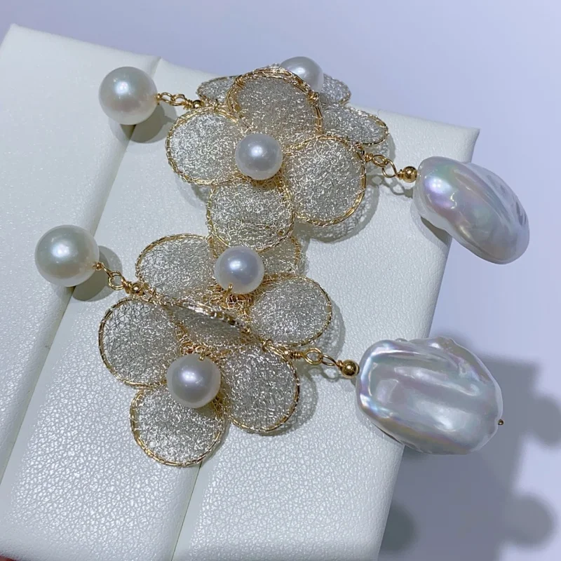 SGARIT 14-каратное золото, необычные серьги для женщин, серьги с натуральным пресноводным жемчугом, свадебные индивидуальные украшения SE19
SGARIT 14-каратное золото, необычные серьги для женщин, серьги с натуральным пресноводным жемчугом, свадебные индивидуальные украшения SE19