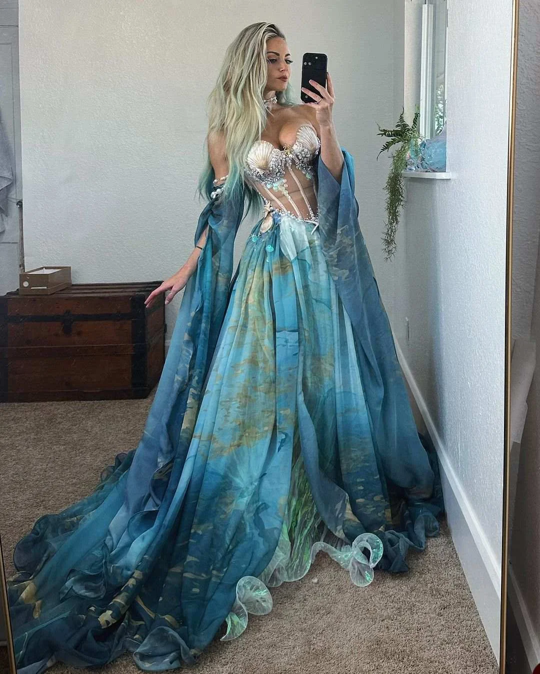Customized Sexy Tie Dye Tulle A-Line Off the Shoulder shell Pearls Beading Evening Dress High Quality Sweetheart Celebrity Gowns
Customized Sexy Tie Dye Tulle A-Line Off the Shoulder shell Pearls Beading Evening Dress High Quality Sweetheart Celebrity Gowns