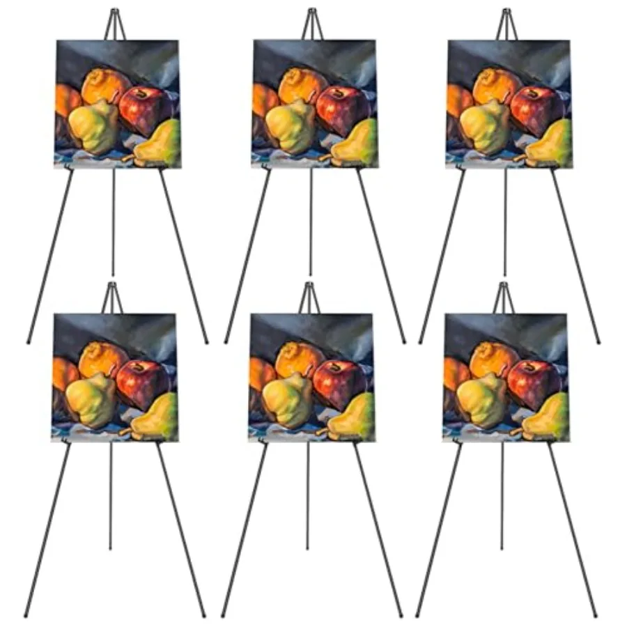 6 Pack Easel for Display Foldable Easel Stand Metal Easels for Displaying Pictures 63" Easels for Signs Wedding Poster Sign Hol
6 Pack Easel for Display Foldable Easel Stand Metal Easels for Displaying Pictures 63" Easels for Signs Wedding Poster Sign Hol