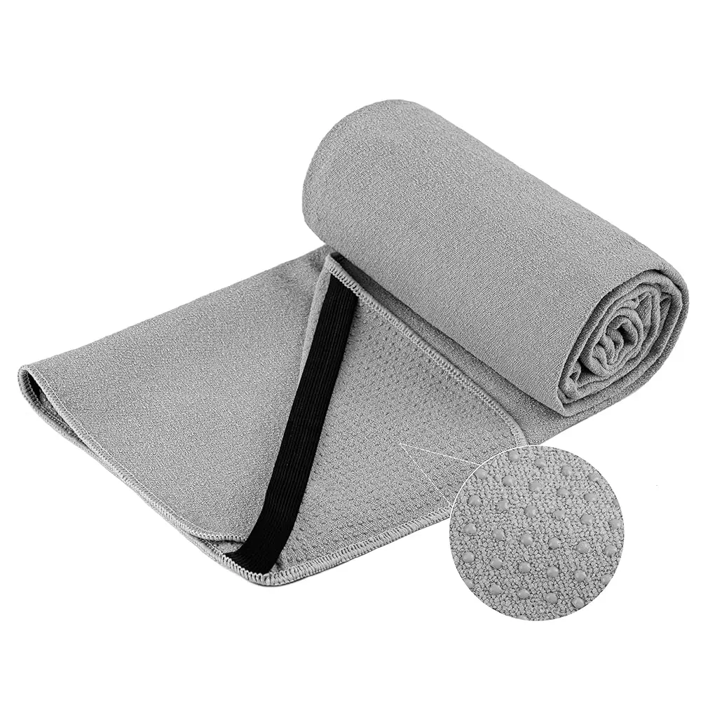 Ber Hot Yoga Towel Mat, 24 X 72 Hes, With Non-Slip Silicone Grip, Secure Fit Elastic Straps (Gray)
Ber Hot Yoga Towel Mat, 24 X 72 Hes, With Non-Slip Silicone Grip, Secure Fit Elastic Straps (Gray)
