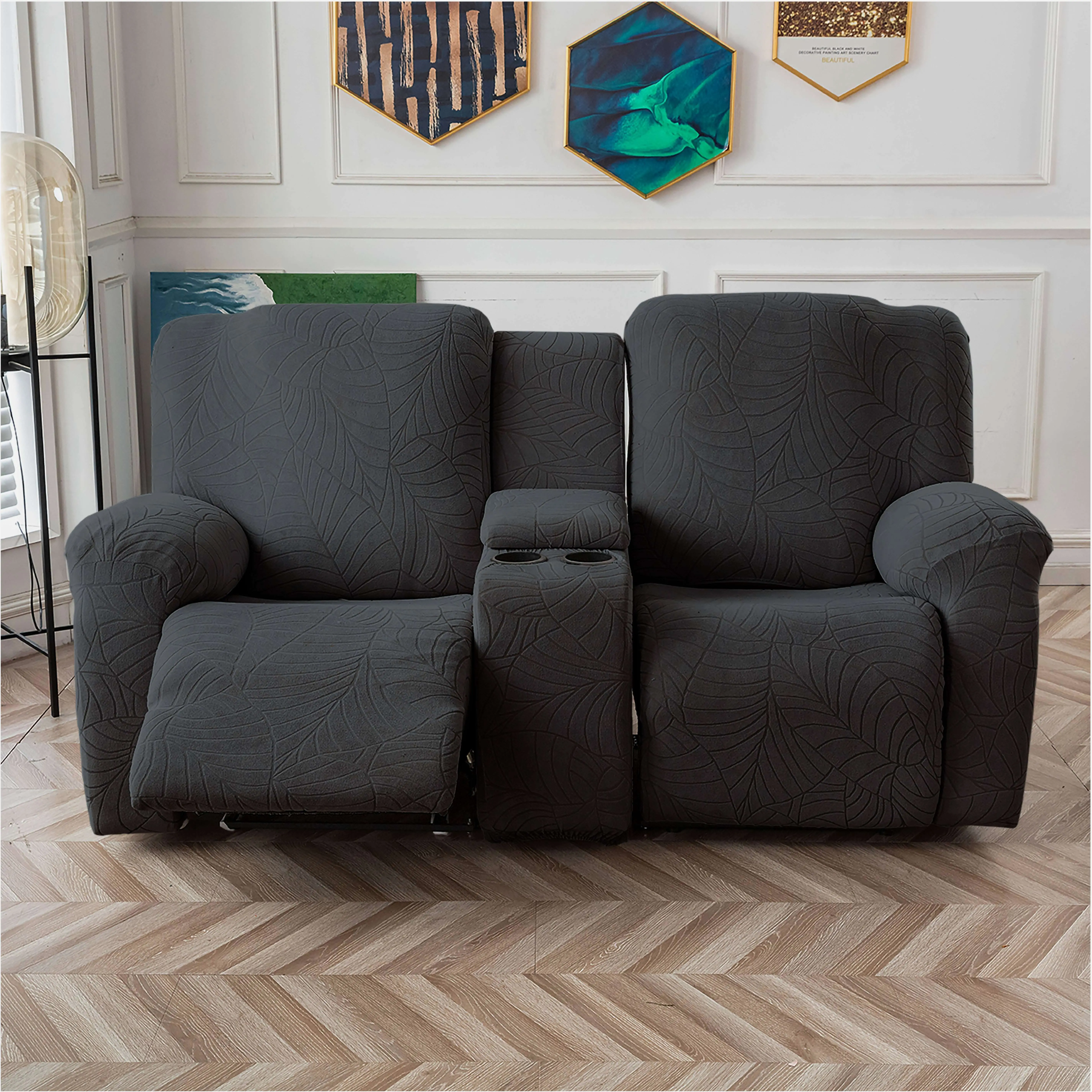 6-Piece Leaf-Textured Jacquard Recliner Slipcover Set – Includes Center Console Cover & Storage Pocket | Soft Spandex Stretch Fabric | Removable & Machine Washable | Living Room Sofa Protector | Valentine’s Day Home Decor Option
6-Piece Leaf-Textured Jacquard Recliner Slipcover Set – Includes Center Console Cover & Storage Pocket | Soft Spandex Stretch Fabric | Removable & Machine Washable | Living Room Sofa Protector | Valentine’s Day Home Decor Option