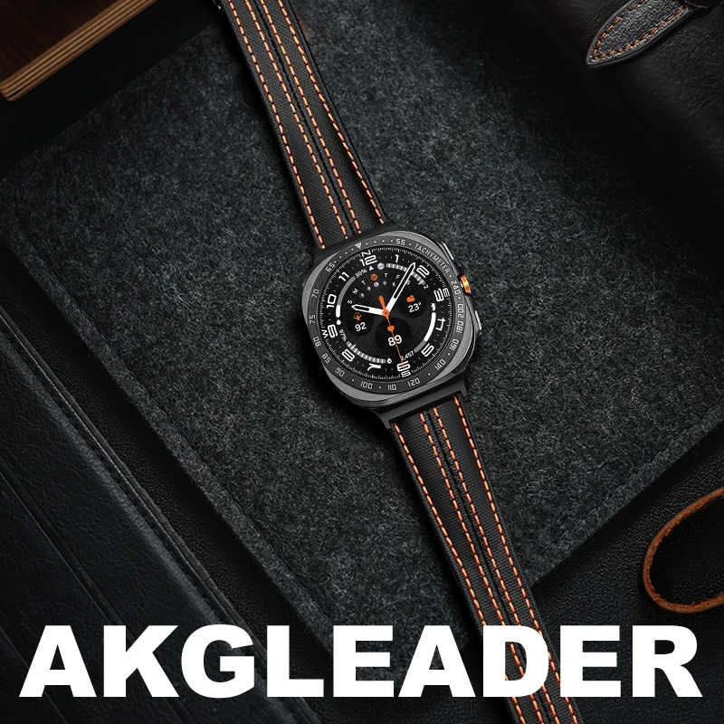 AKGLEADER double stitching Cow leather watch band for Samsung Galaxy Watch 8 classic 46mm 44mm strap for Watch 7 Ultra 47mm
AKGLEADER double stitching Cow leather watch band for Samsung Galaxy Watch 8 classic 46mm 44mm strap for Watch 7 Ultra 47mm