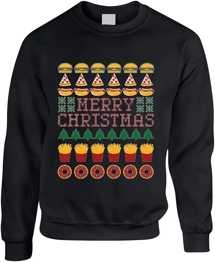 ALLNTRENDS взрослый свитер с круглым вырезом Junk Food Merry Christmas Ugly, топ с юмором
ALLNTRENDS взрослый свитер с круглым вырезом Junk Food Merry Christmas Ugly, топ с юмором