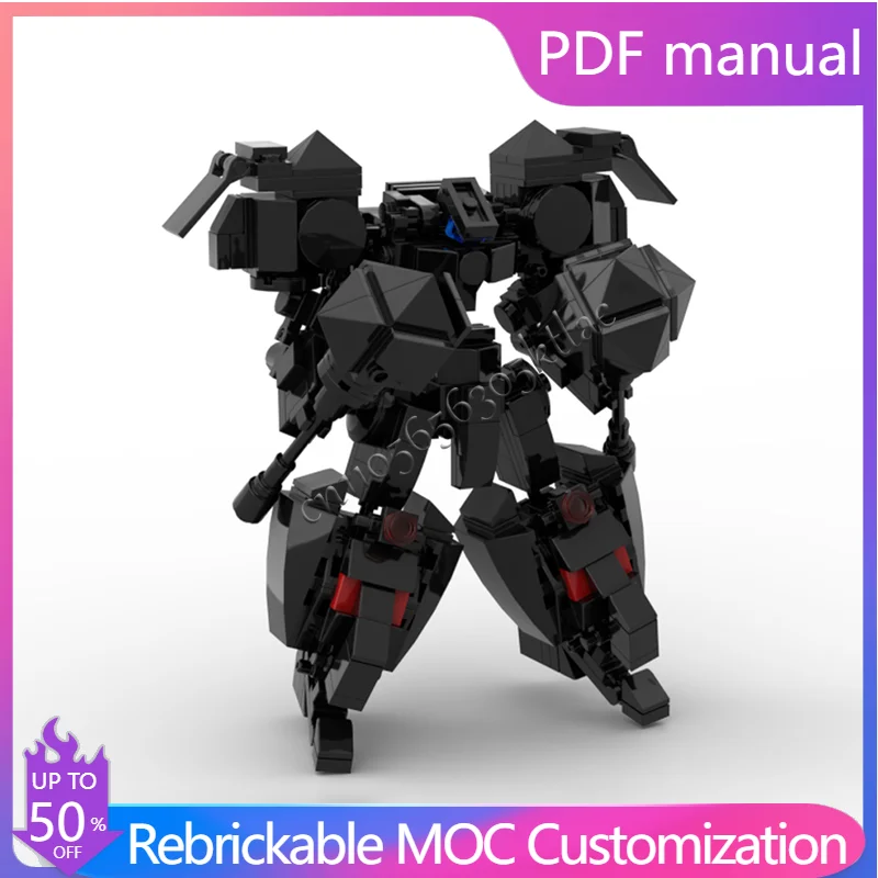 328 PCS MOC Creative Customize Black Combat Robot Building Blocks Model Educational DIY Assembly Toy For Boys Christmas Gifts
328 PCS MOC Creative Customize Black Combat Robot Building Blocks Model Educational DIY Assembly Toy For Boys Christmas Gifts