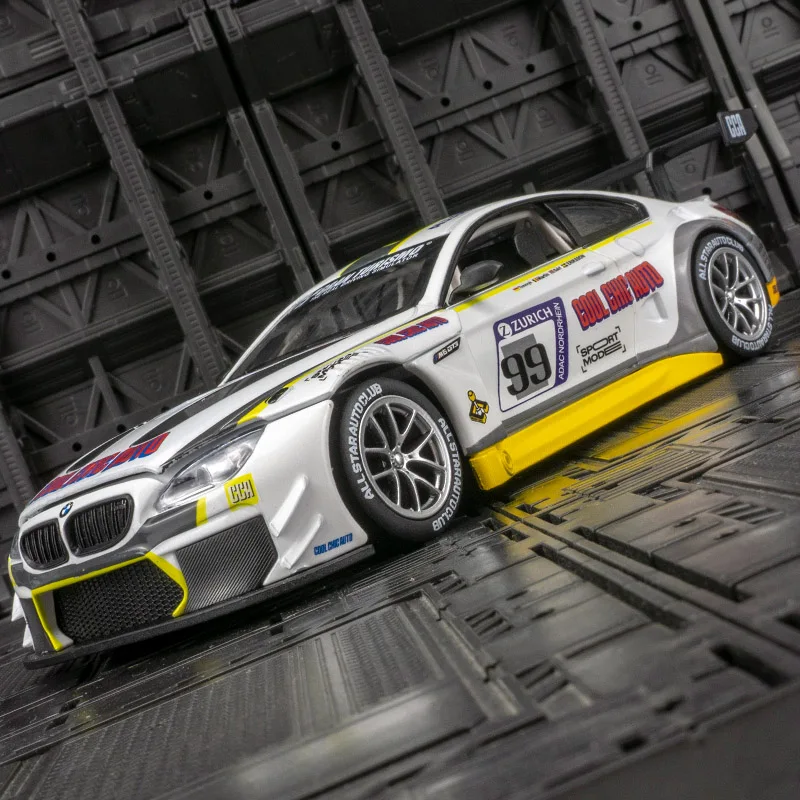 CCA 1:24 моделирование BMW M6 GT3 модель автомобиля из сплава, украшение, двери и капот можно открыть, звук и свет подарки
CCA 1:24 моделирование BMW M6 GT3 модель автомобиля из сплава, украшение, двери и капот можно открыть, звук и свет подарки
