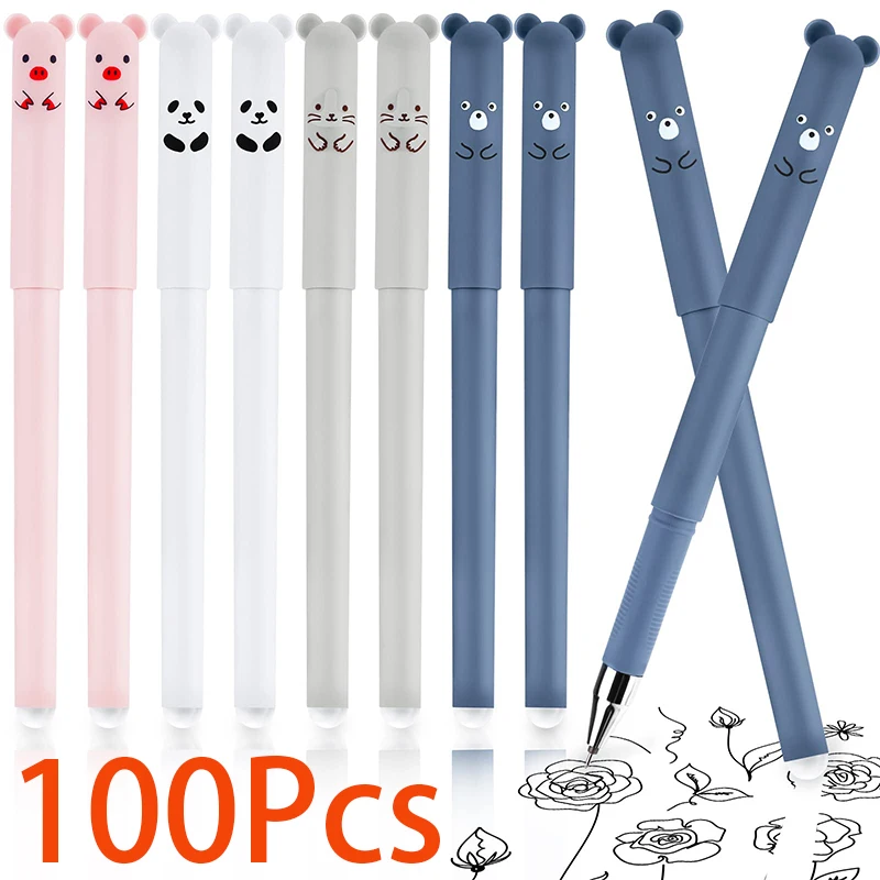 100Pcs Erasable Pens Erasable Ballpoint Pen with Cartoon Panda Animal Pattern Erasable Gel Pens Rub Out Pens for Kids Students
100Pcs Erasable Pens Erasable Ballpoint Pen with Cartoon Panda Animal Pattern Erasable Gel Pens Rub Out Pens for Kids Students