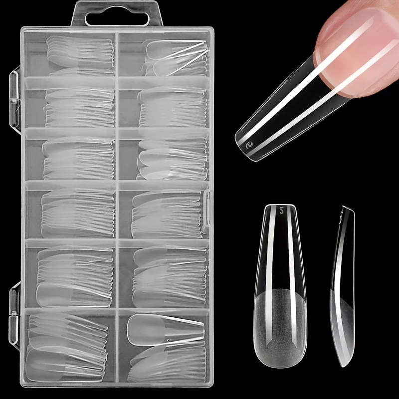 120pcs Pure Color Matte Ballet Coffin Nail Tips Long Transparent Acrylic Fake Nails Pressed Full Coverage Set of 12 Sizes
120pcs Pure Color Matte Ballet Coffin Nail Tips Long Transparent Acrylic Fake Nails Pressed Full Coverage Set of 12 Sizes