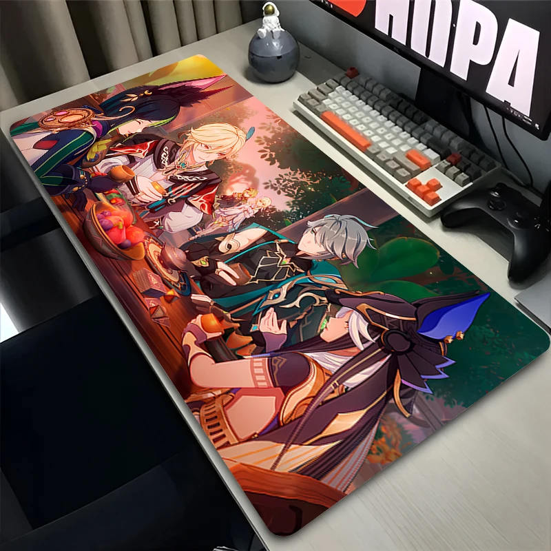 Mouse Pad Laptop Anime Extended Desktop Mat Computer Gamer Mousepad PC Gaming Accessories Keyboard Pad G-genshin Impact Kaveh
Mouse Pad Laptop Anime Extended Desktop Mat Computer Gamer Mousepad PC Gaming Accessories Keyboard Pad G-genshin Impact Kaveh