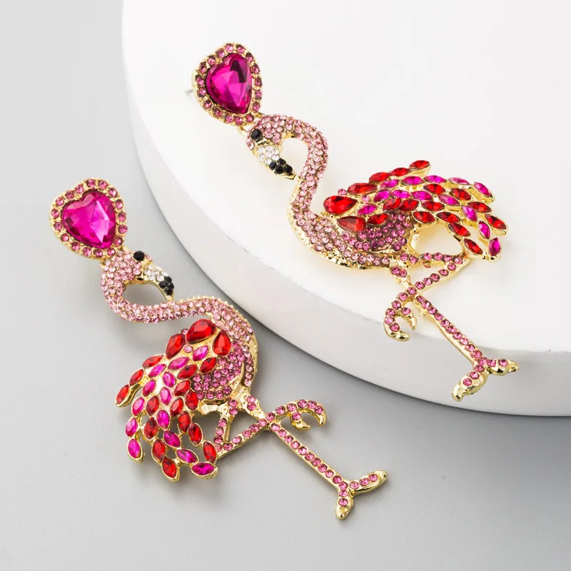 Creative Korean Fashion Hollow Flamingo Long Rhinestone Tassel Ladies Earrings for Women Jewelry Wholesale Retro Exaggerated
Creative Korean Fashion Hollow Flamingo Long Rhinestone Tassel Ladies Earrings for Women Jewelry Wholesale Retro Exaggerated