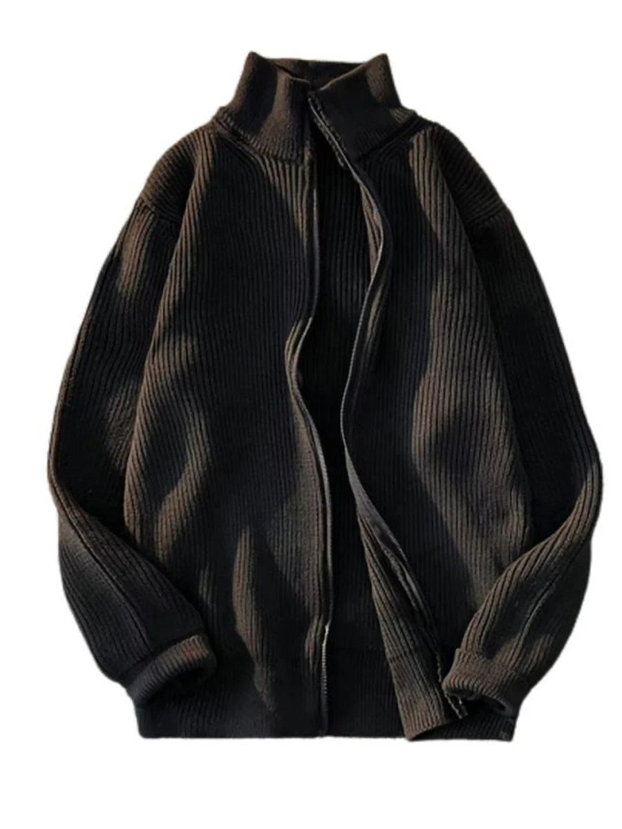 Retro Japanese Sle Thiened Warm Knitted Open Cardigan Zipper Sweater Men's Autumn Winter Trend Loose Outerwear Stand Coll...
Retro Japanese Sle Thiened Warm Knitted Open Cardigan Zipper Sweater Men's Autumn Winter Trend Loose Outerwear Stand Coll...