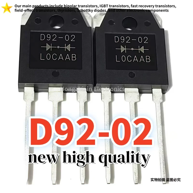 10PCS NEW D92-02 =ESAD92-02 TO-3P Fast recovery rectifier tube welding machine diode
10PCS NEW D92-02 =ESAD92-02 TO-3P Fast recovery rectifier tube welding machine diode