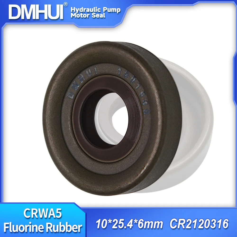 Hydraulic Pump Parts Pressure CR2120316 Oil Seal 10x25.4x6mm FKM Rubber - DMHUI Rotary Shaft CRWA5 Design Wave Lip Seal Ring
Hydraulic Pump Parts Pressure CR2120316 Oil Seal 10x25.4x6mm FKM Rubber - DMHUI Rotary Shaft CRWA5 Design Wave Lip Seal Ring