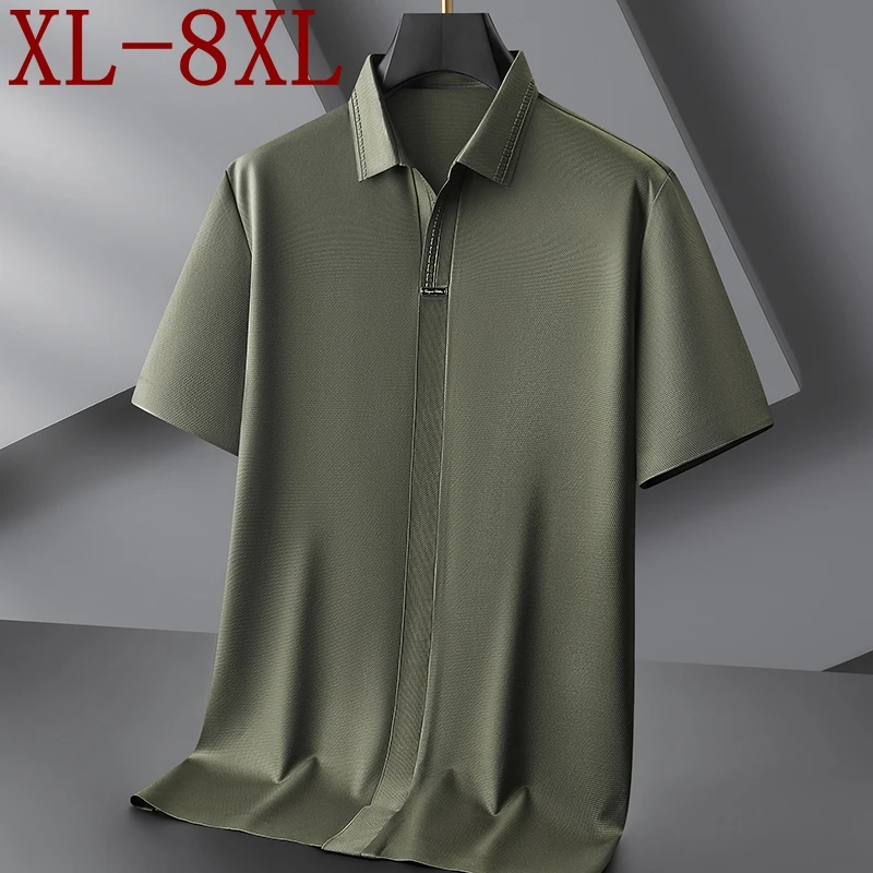 8XL 7XL 6XL 2025 New Summer High End Cool Polo T Shirt Man Clothing Fashion Lapel Design Mens Shirts Casual Loose Polos Homme
8XL 7XL 6XL 2025 New Summer High End Cool Polo T Shirt Man Clothing Fashion Lapel Design Mens Shirts Casual Loose Polos Homme