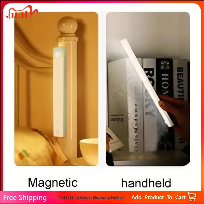 Wireless Rechargeable LED Closet Light Motion Sensor Night Lamp for Kitchen Bedroom Wardrobe - Battery Operated Cabinet Lighting
Wireless Rechargeable LED Closet Light Motion Sensor Night Lamp for Kitchen Bedroom Wardrobe - Battery Operated Cabinet Lighting