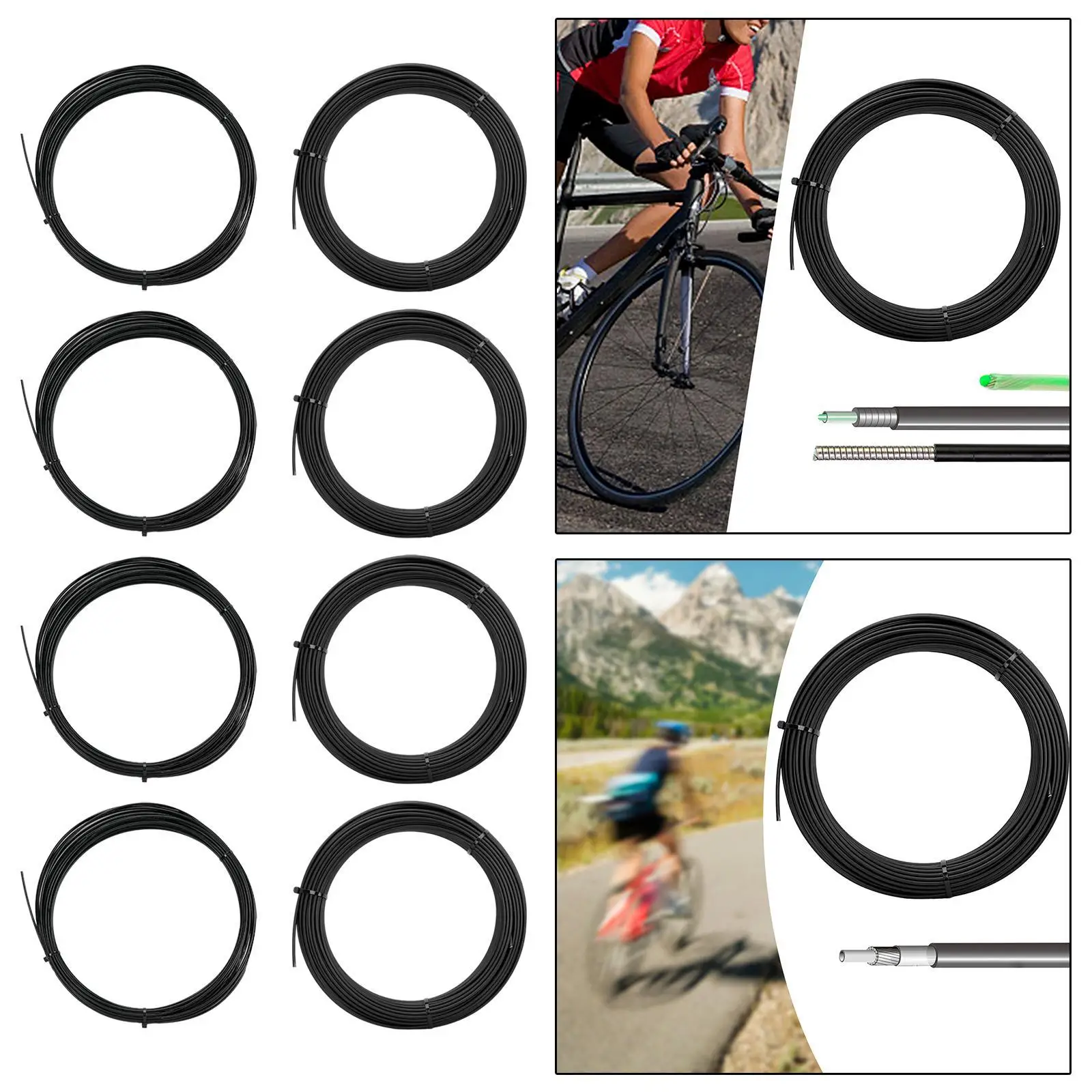 Bike Brake Cable Bike Speed Cable Professional PVC Bike Cable Replacement Bicycle Change Cable for Road Bikes BMX Accessories
Bike Brake Cable Bike Speed Cable Professional PVC Bike Cable Replacement Bicycle Change Cable for Road Bikes BMX Accessories