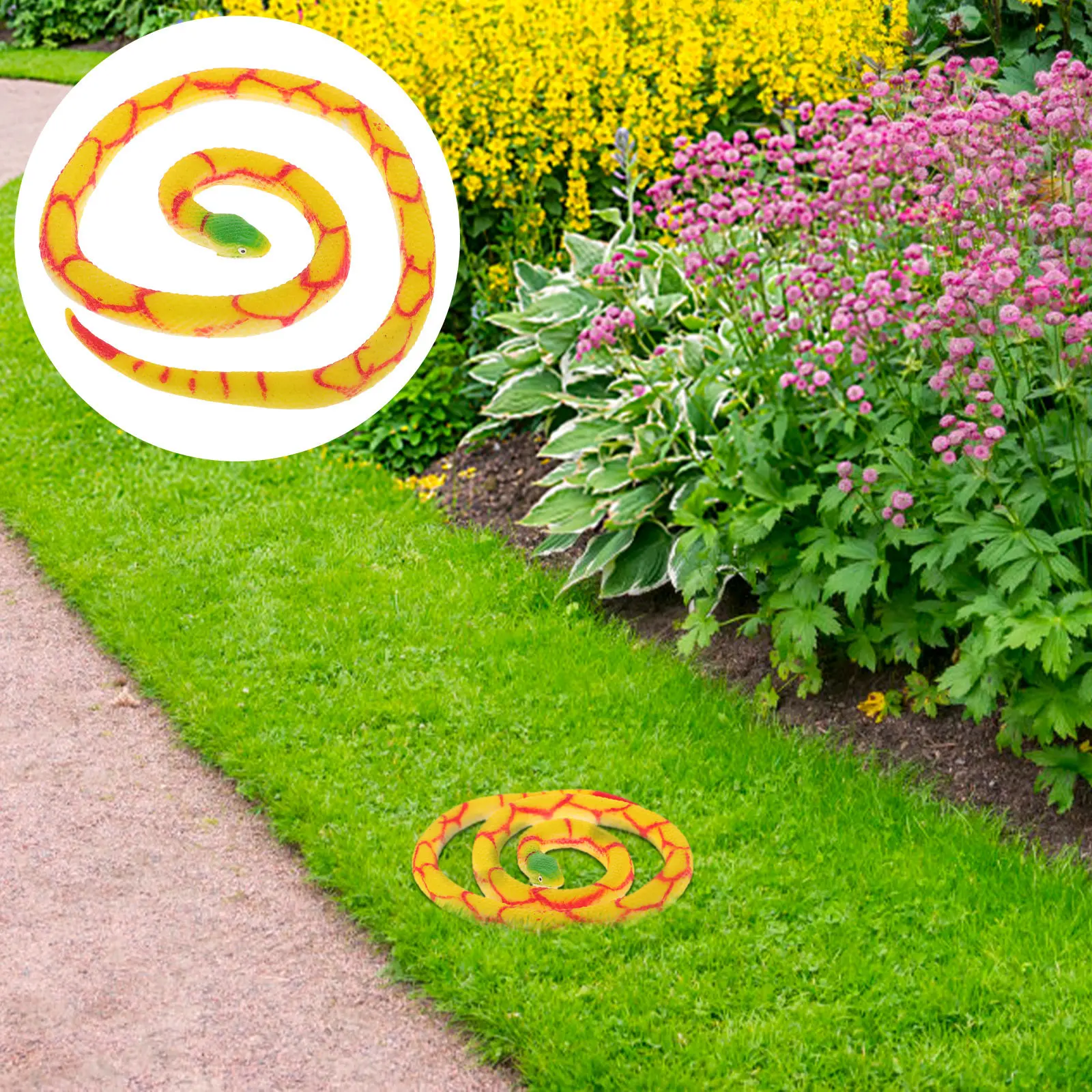 Realistic Snake Decoration Lifelike Artificial Reptile Ornament for Garden Bedroom Party Plant Pot Desktop Vivid Simulation
Realistic Snake Decoration Lifelike Artificial Reptile Ornament for Garden Bedroom Party Plant Pot Desktop Vivid Simulation