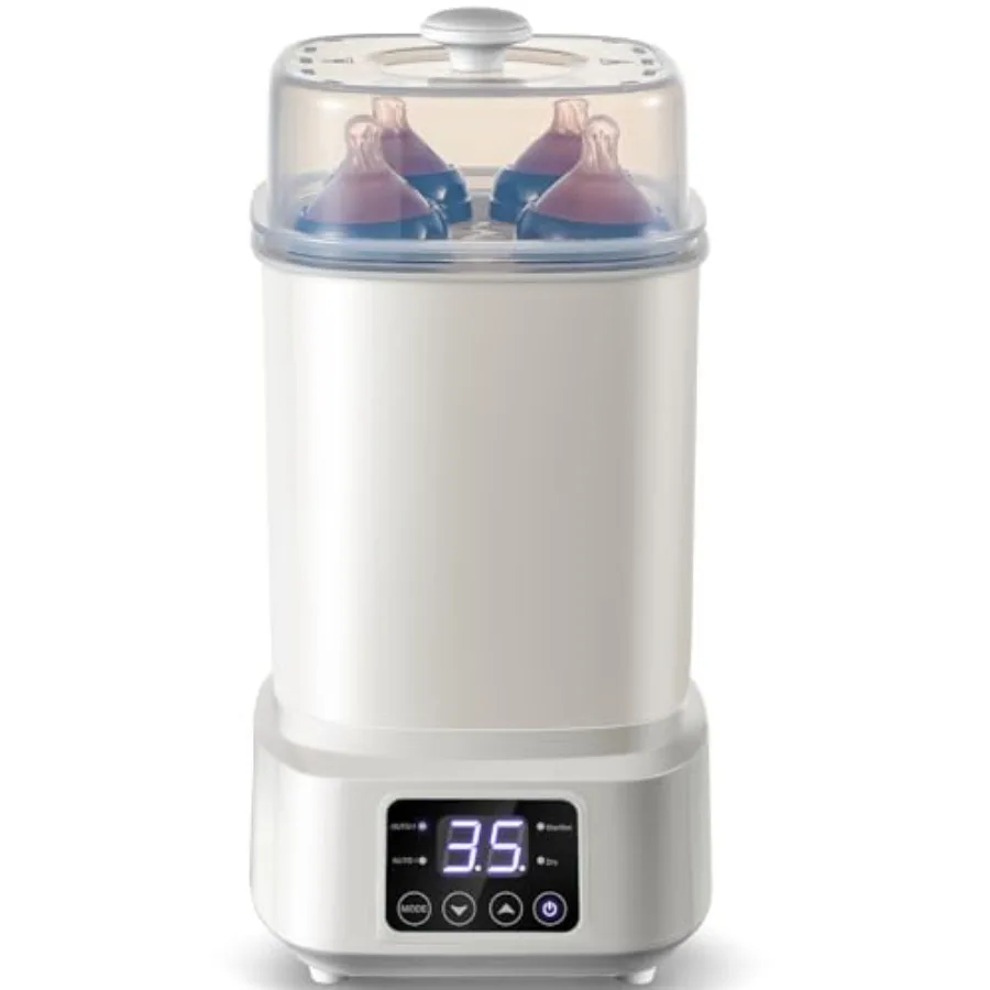 Baby Bottle Steamer and Dryer: 8 in 1 Compact Electric Steam - Portable for Travel and Home Use - for Baby Bottles Pacifiers Br
Baby Bottle Steamer and Dryer: 8 in 1 Compact Electric Steam - Portable for Travel and Home Use - for Baby Bottles Pacifiers Br