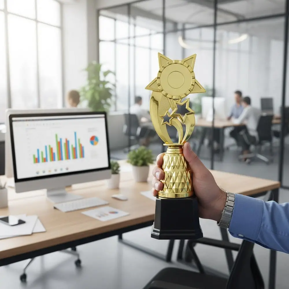 Creative 22/25/28/30.5 CM Award Cup Plastic Material Golden Color Prize Cup Star Design Large Size Trophy Sport Competition
Creative 22/25/28/30.5 CM Award Cup Plastic Material Golden Color Prize Cup Star Design Large Size Trophy Sport Competition