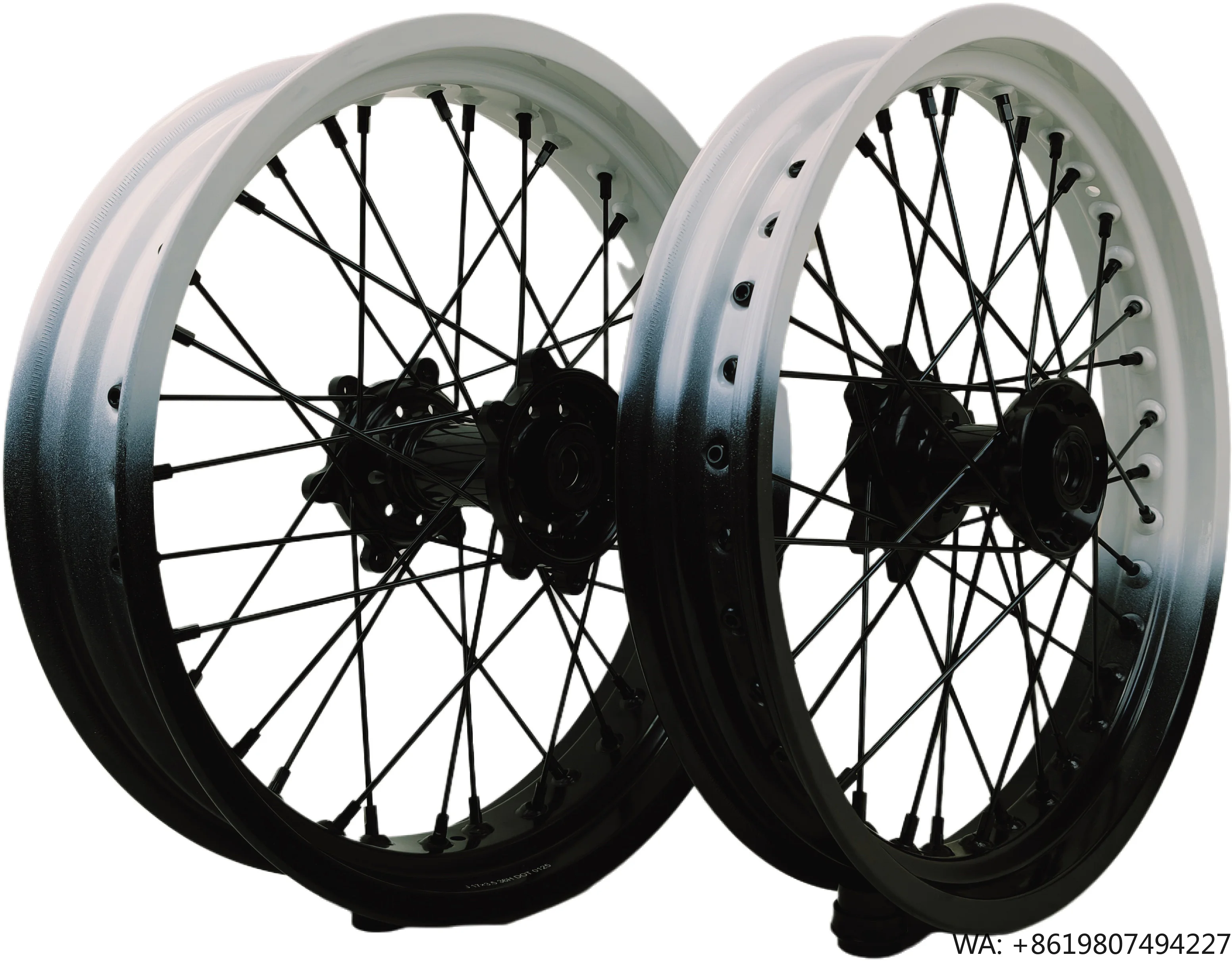 New Style Fit Ultra Bee Wheel Set White And Black Two-Color Spliced Rims Super Motorcycle Wheels
New Style Fit Ultra Bee Wheel Set White And Black Two-Color Spliced Rims Super Motorcycle Wheels