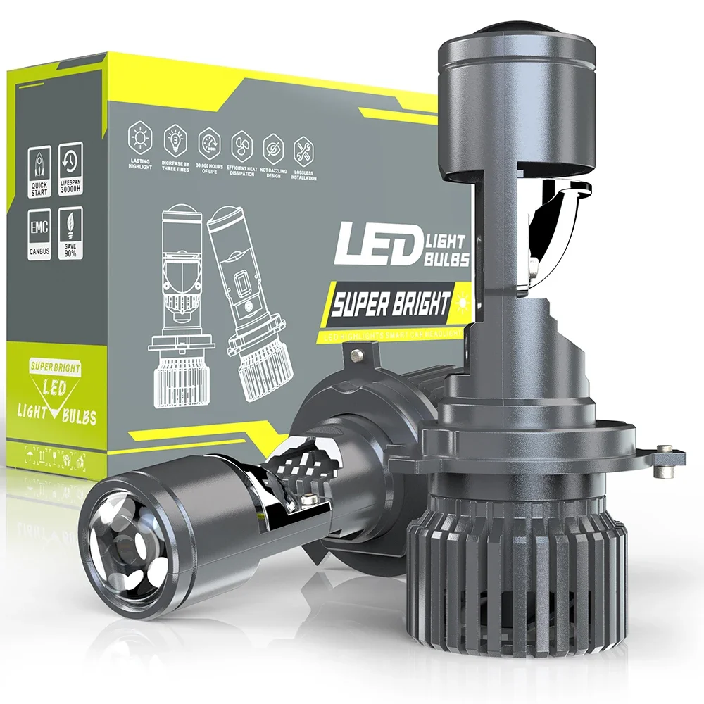 1pair 130W Car H4 LED Mini Projector Lenses Headlight Bulbs Hi/Lo Beam H4 LED Fog lights Left Right Hand Drive Motorcycle
1pair 130W Car H4 LED Mini Projector Lenses Headlight Bulbs Hi/Lo Beam H4 LED Fog lights Left Right Hand Drive Motorcycle