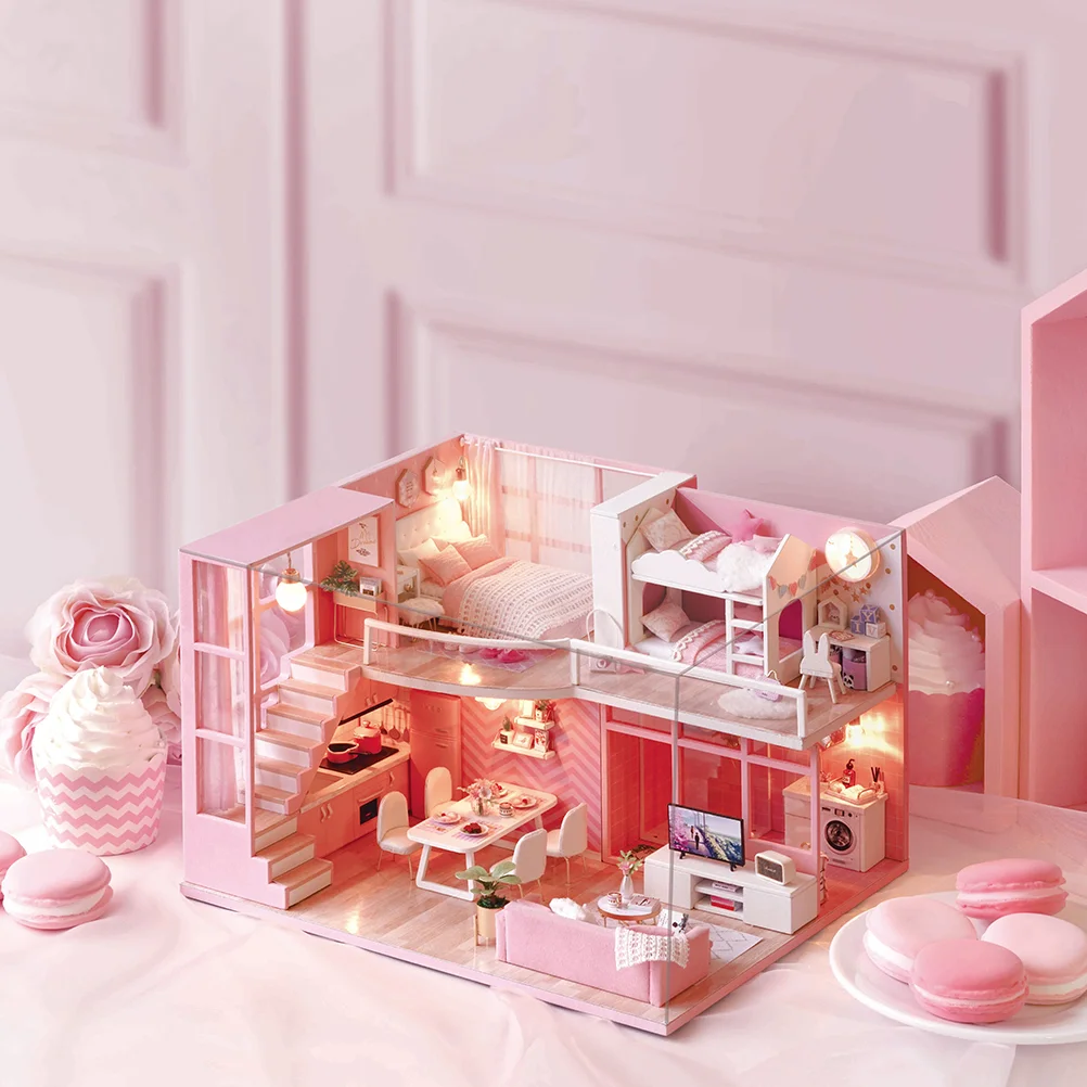 House Manual Toy Dollhouse Furniture Miniature DIY Apartment 245X205CM Kit Assemble
House Manual Toy Dollhouse Furniture Miniature DIY Apartment 245X205CM Kit Assemble