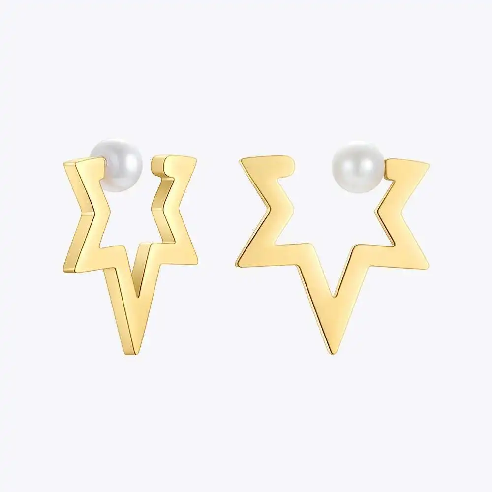 ENFASHION Pearl Star Ear Cuff Gold Color Earrings For Women Stainless Steel Fake Piercing Earings 2021 Fashion Jewelry E211329
ENFASHION Pearl Star Ear Cuff Gold Color Earrings For Women Stainless Steel Fake Piercing Earings 2021 Fashion Jewelry E211329