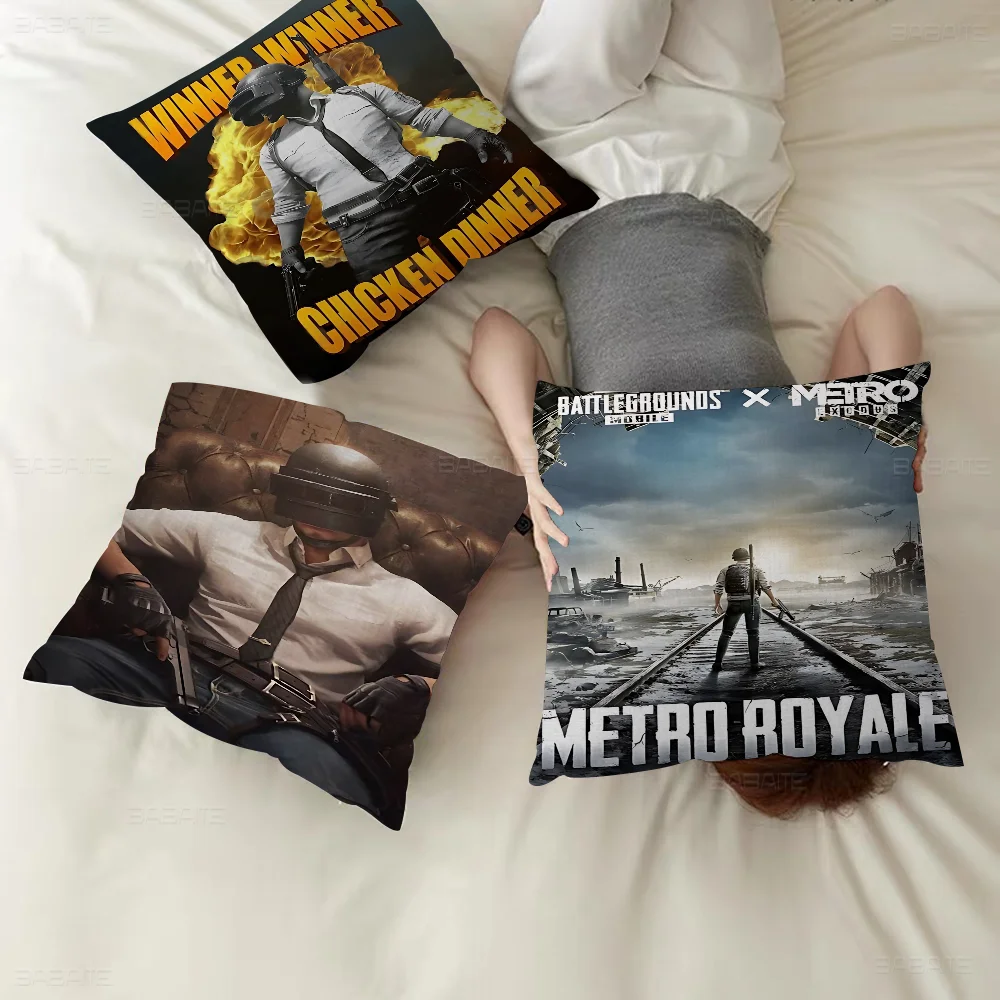 Popular Game P-Playerunknown B-Battleground P-PUBG Pillow Gifts Home Office Furnishings Bedroom Sofa Car Cushion Cover Case
Popular Game P-Playerunknown B-Battleground P-PUBG Pillow Gifts Home Office Furnishings Bedroom Sofa Car Cushion Cover Case