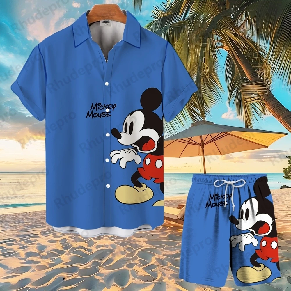 Disney 2025 Mickey Mouse Donald Duck Hawaiian Shirt Set Summer Button Up Men Women Hawaii Shirt Shorts Cartoon Set
Disney 2025 Mickey Mouse Donald Duck Hawaiian Shirt Set Summer Button Up Men Women Hawaii Shirt Shorts Cartoon Set