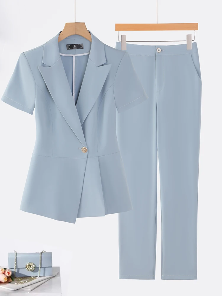 High-End Short-Sleeve Women's Jacket Summer Thin Professional Jewelry Store Work Uniform Spring Commute Style Slim Fit
High-End Short-Sleeve Women's Jacket Summer Thin Professional Jewelry Store Work Uniform Spring Commute Style Slim Fit