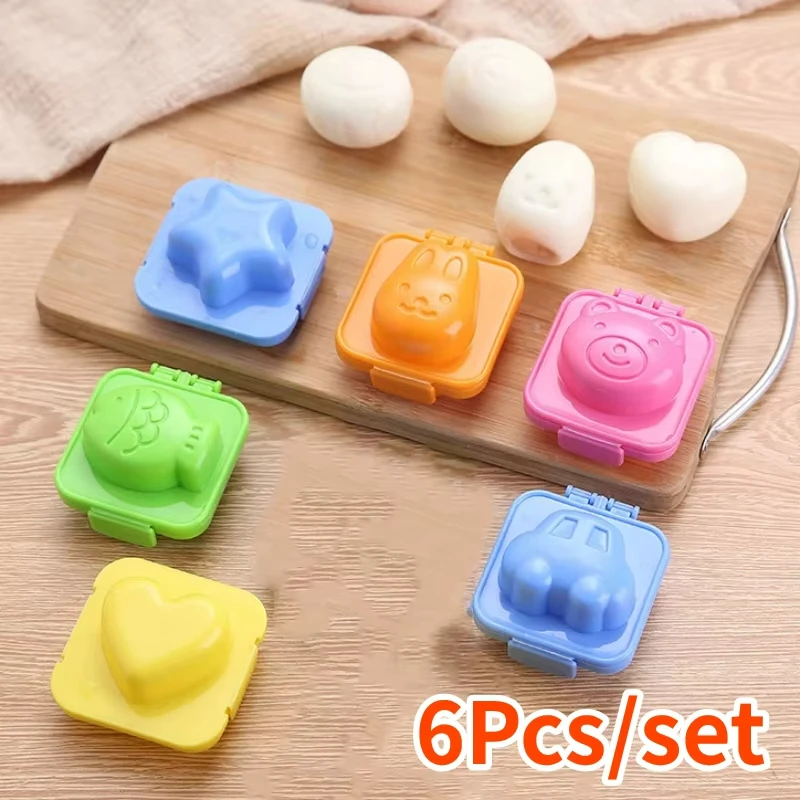 6Pcs/set Boil Egg Mold Egg Rice Mold Cartoon Sushi Tools Fish Car Heart Rabbit Shaper Bento Maker Kitchen Gadget Random Color
6Pcs/set Boil Egg Mold Egg Rice Mold Cartoon Sushi Tools Fish Car Heart Rabbit Shaper Bento Maker Kitchen Gadget Random Color