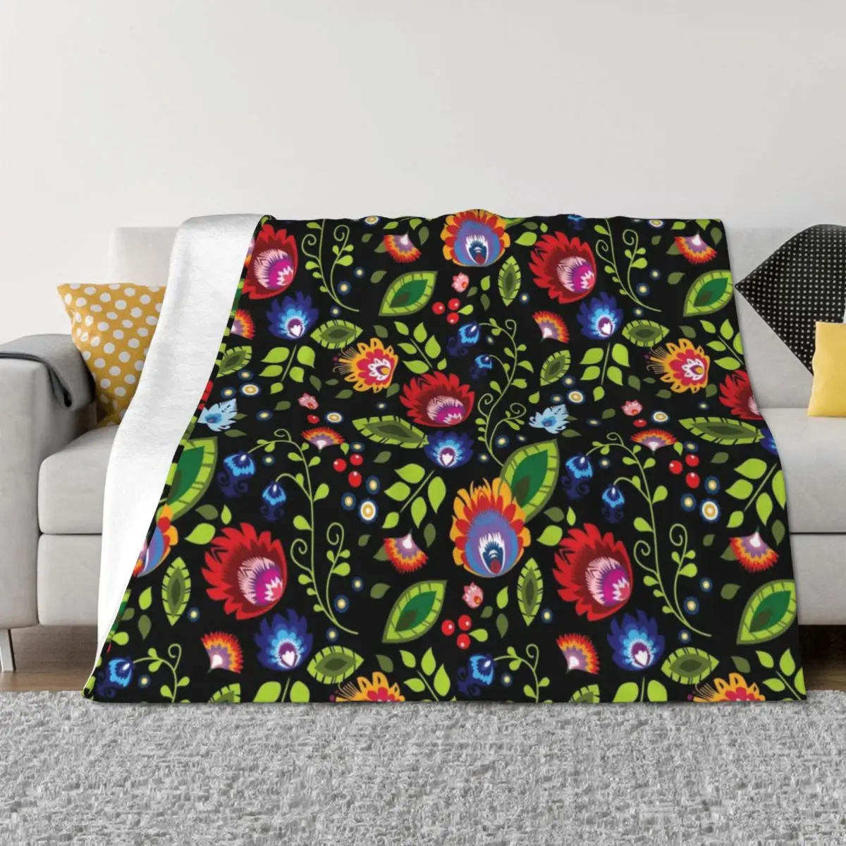 Polish Folklore - beautiful composition on black Throw Blanket Summer Beddings Decorative Beds Nap Blankets
Polish Folklore - beautiful composition on black Throw Blanket Summer Beddings Decorative Beds Nap Blankets
