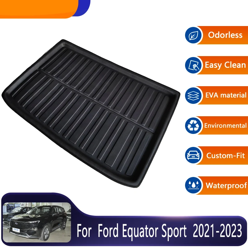 Коврик для багажника автомобиля Ford Equator Sport 2021 2022 2023, автомобильный грузовой коврик, водонепроницаемый протектор для хранения, легко очищающийся коврик, автомобильные аксессуары
Коврик для багажника автомобиля Ford Equator Sport 2021 2022 2023, автомобильный грузовой коврик, водонепроницаемый протектор для хранения, легко очищающийся коврик, автомобильные аксессуары