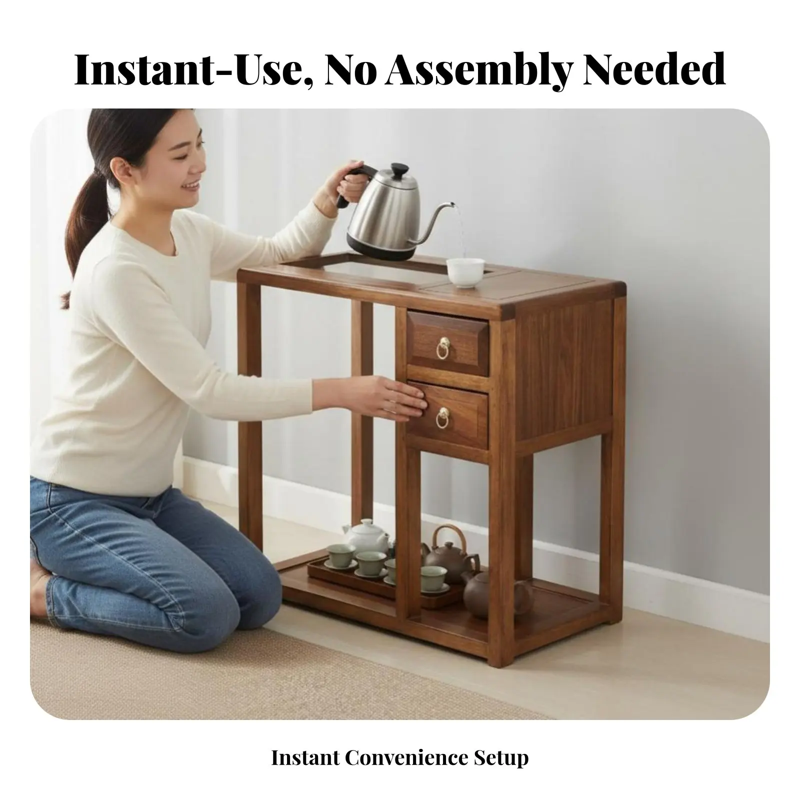 Water Dispenser Stand Featuloop Drawers Chinese and Aesthetics Tea-Making Table Multi-Functional Space-Saving Design
Water Dispenser Stand Featuloop Drawers Chinese and Aesthetics Tea-Making Table Multi-Functional Space-Saving Design