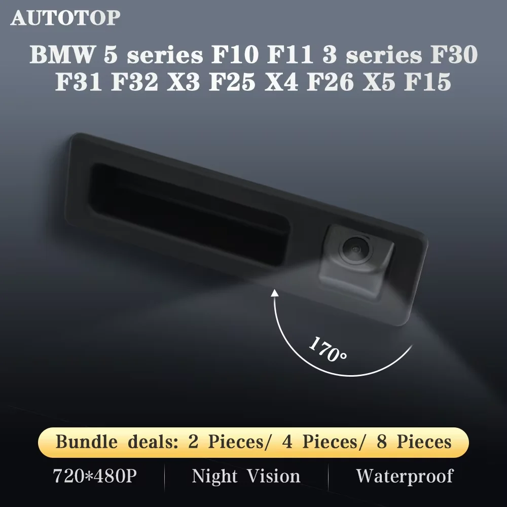 AUTOTOP Car Rearview Camera For BMW 5 series F10 F11 3 series F30 F31 F32 X3 F25 X4 F26 X5 F15 Backup Trunk Handle Parking Line
AUTOTOP Car Rearview Camera For BMW 5 series F10 F11 3 series F30 F31 F32 X3 F25 X4 F26 X5 F15 Backup Trunk Handle Parking Line