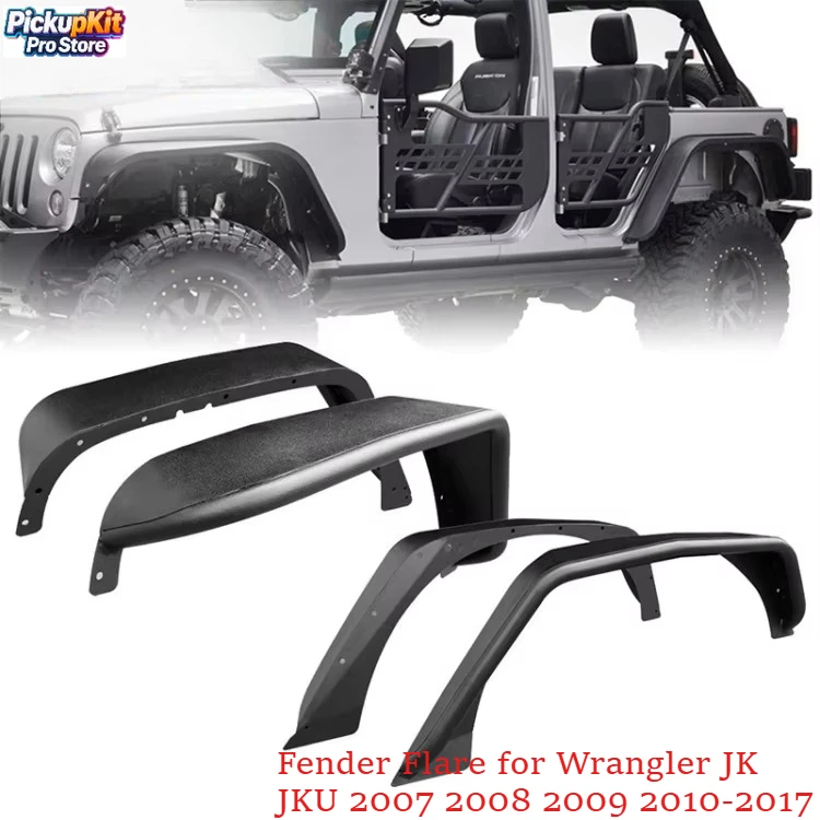 4x4 Auto Parts ABS Flat Fender Flares Wheel Arch Mudguards Guard for Wrangler JK JKU 2007 2008 2009 2010-2017
4x4 Auto Parts ABS Flat Fender Flares Wheel Arch Mudguards Guard for Wrangler JK JKU 2007 2008 2009 2010-2017