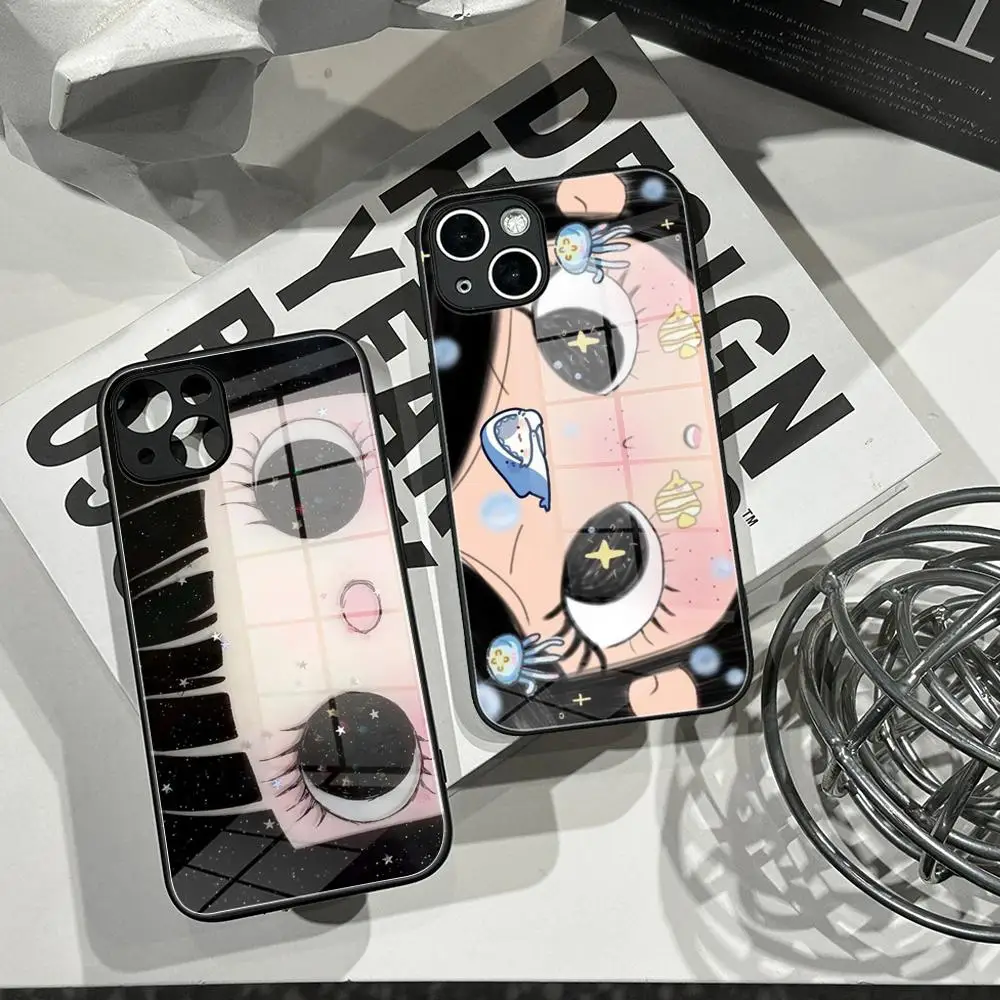 Cartoon Girl's Eyes Cool Phone Case Tempered Glass Shell FOR IPhone 16ProMAX 14 12 17Pro Air 15 16 Plus 13 Pro MAX Cover
Cartoon Girl's Eyes Cool Phone Case Tempered Glass Shell FOR IPhone 16ProMAX 14 12 17Pro Air 15 16 Plus 13 Pro MAX Cover