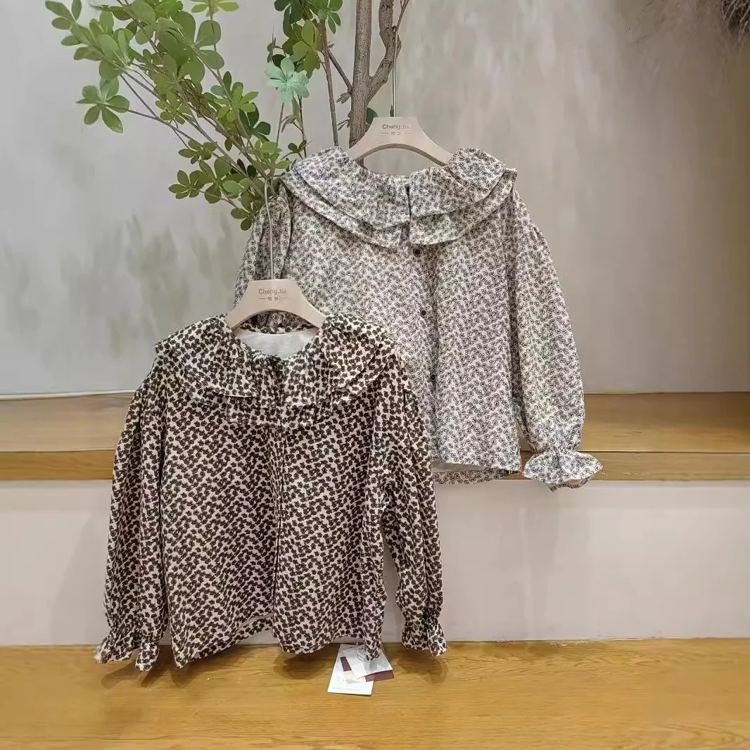 Children shirt 110-150 autumn 2024 Korean version of foreign style casual floral blouse for girls clothes
Children shirt 110-150 autumn 2024 Korean version of foreign style casual floral blouse for girls clothes