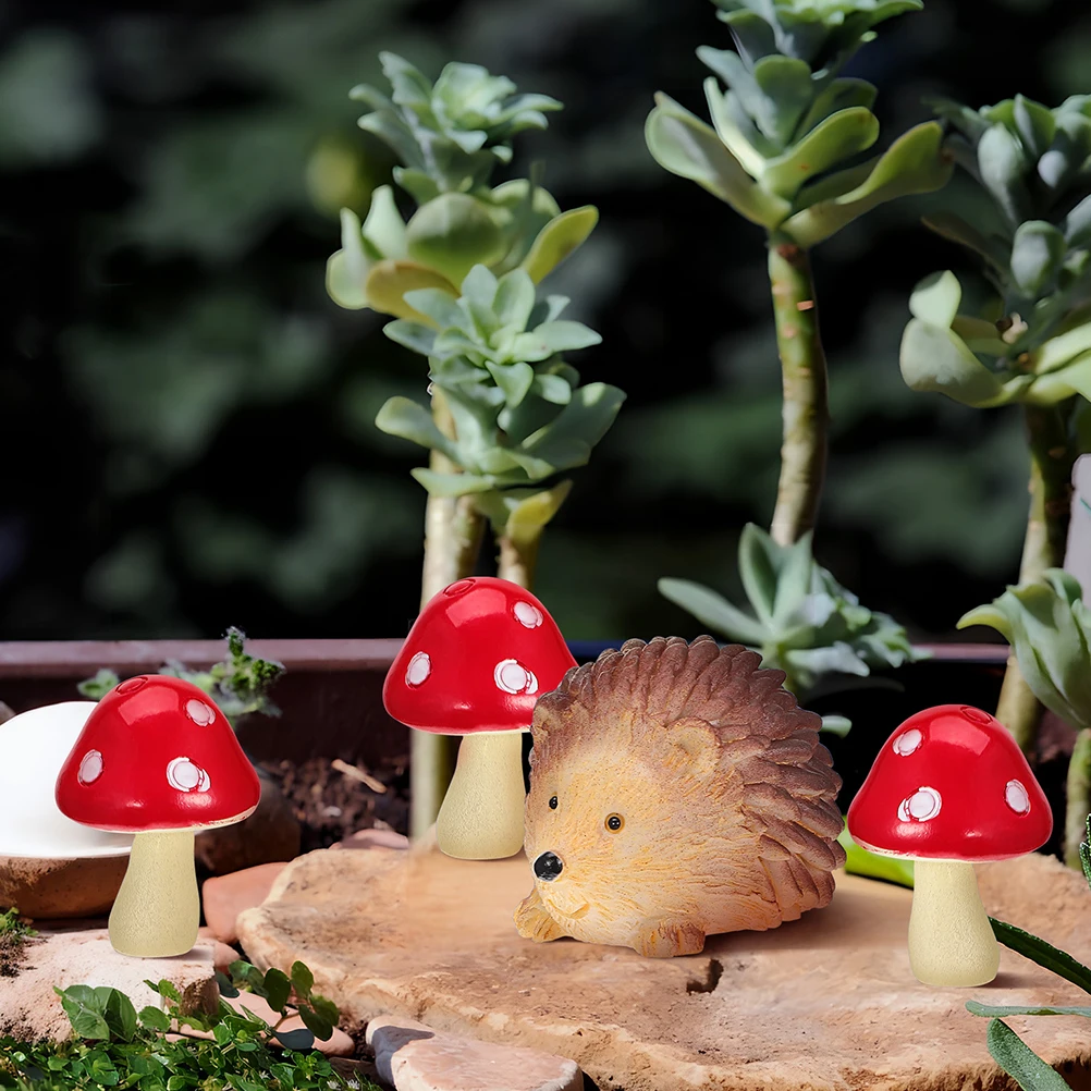 1 Set Resin Garden Figurines Hedgehog Mushroom Miniature Decor For Indoor Outdoor Mini Garden Lawn Decoration Gift Mushroom
1 Set Resin Garden Figurines Hedgehog Mushroom Miniature Decor For Indoor Outdoor Mini Garden Lawn Decoration Gift Mushroom