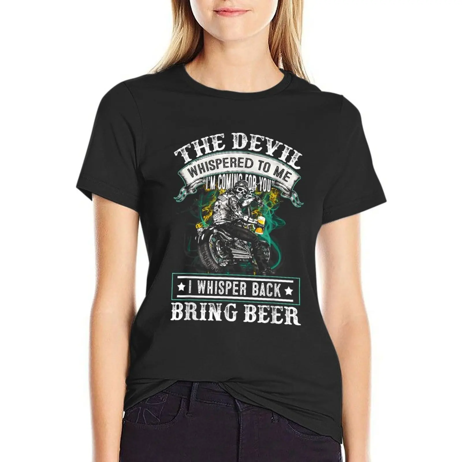 The Devil Whispered To Me I'm Coming For You T-Shirt sweat anime clothes tees cropped t shirts for Women
The Devil Whispered To Me I'm Coming For You T-Shirt sweat anime clothes tees cropped t shirts for Women