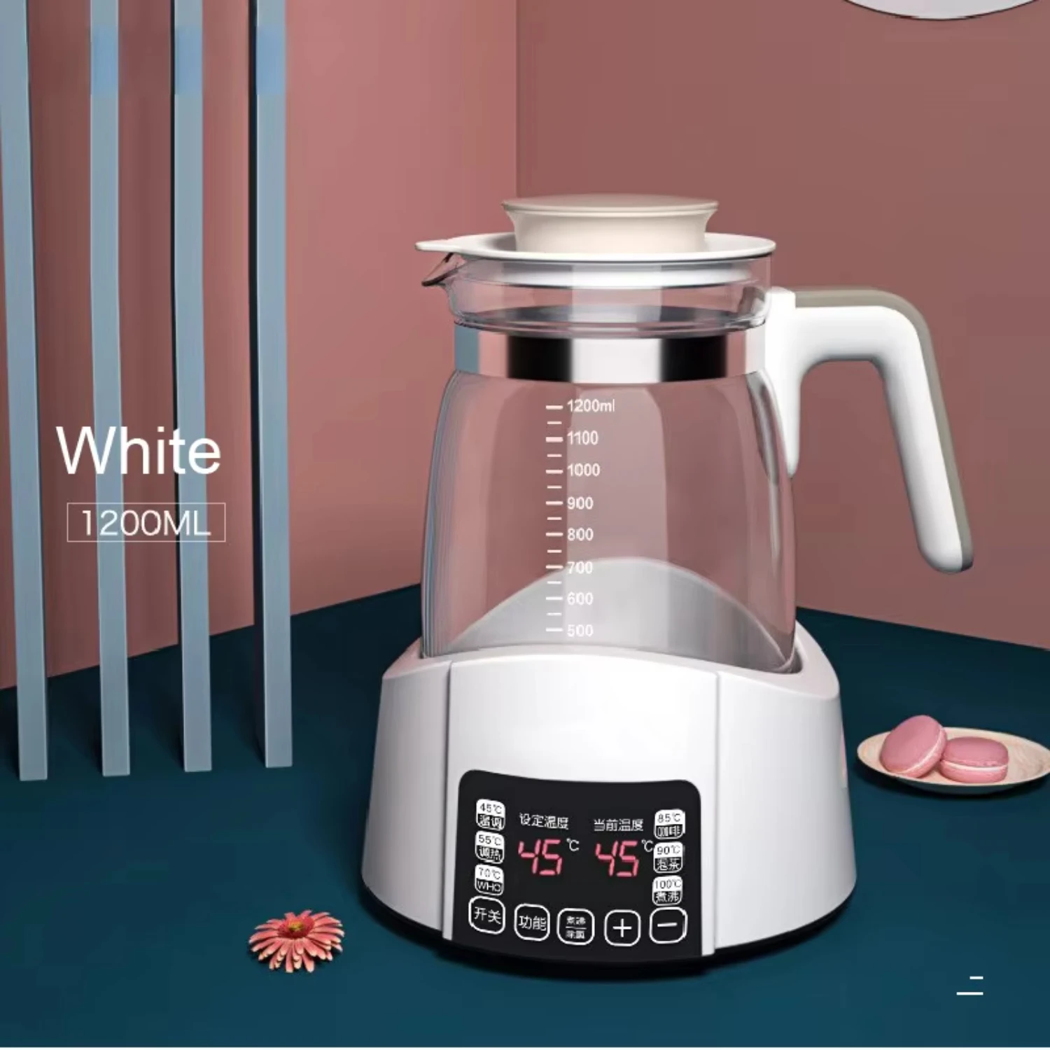 1.2L Infant Thermostatic Milk Regulator Kettle Hot Water Smart Insulation Pot Automatic Milk Warming Warm Milk Milk Powder GL41
1.2L Infant Thermostatic Milk Regulator Kettle Hot Water Smart Insulation Pot Automatic Milk Warming Warm Milk Milk Powder GL41