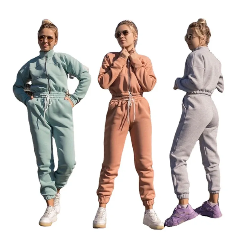 Autumn Winter Hoodie Two Piece Sets Casual Women Tracksuit Suit Zipper Turtleneck Top And Lace Up Jogging Pant Sets for women
Autumn Winter Hoodie Two Piece Sets Casual Women Tracksuit Suit Zipper Turtleneck Top And Lace Up Jogging Pant Sets for women