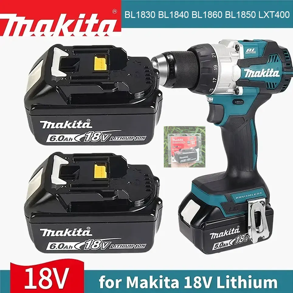 Original Makita 6Ah/5Ah/3Ah for Makita 18V Battery BL1830B BL1850B BL1850 BL1840 BL1860 BL1815 Replacement Lithium Battery
Original Makita 6Ah/5Ah/3Ah for Makita 18V Battery BL1830B BL1850B BL1850 BL1840 BL1860 BL1815 Replacement Lithium Battery